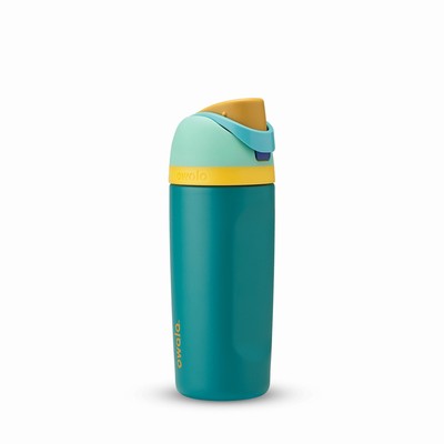 Owala 16oz FreeSip® Water Bottles Kids Green | 8512-SYLUR